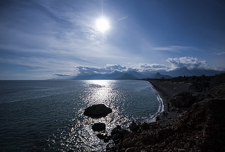 areal photo of seashore thumbnail