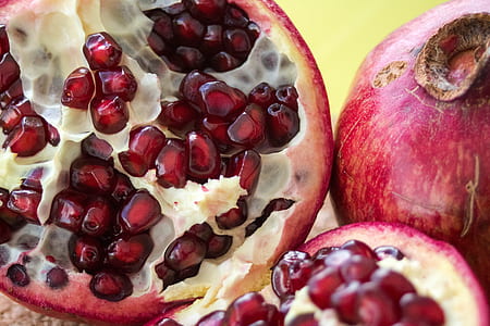 macro photograph of pomegranate thumbnail