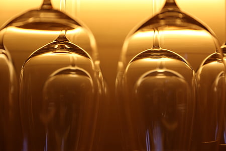 close up photography of upside down inline drinking glasses thumbnail