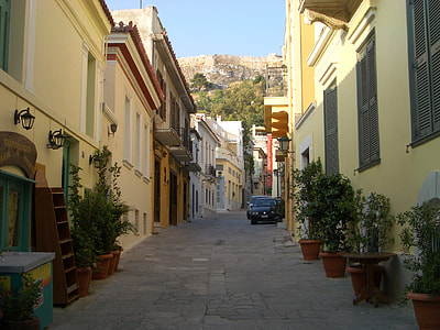 Street view in Plaka, Athens, Greece thumbnail