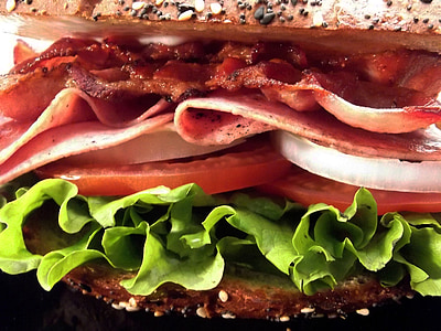 ham with tomato and spinach burger thumbnail