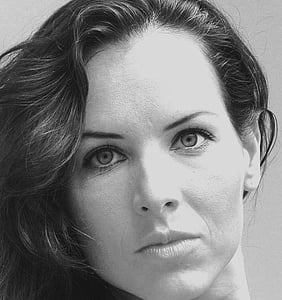 greyscale portrait photo of woman thumbnail