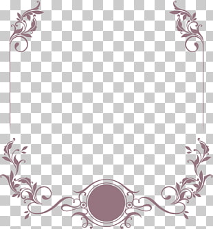 Wedding invitation Shutterstock, Elegant curly grass pattern border letterhead design material, brown ornate frame PNG clipart