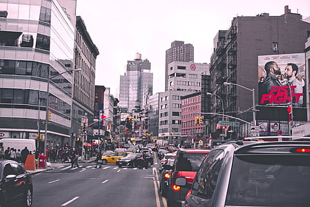 cars on traffic at the right side thumbnail