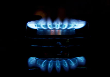 close-up photo of turned on gas stove thumbnail