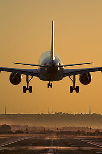 air bus taking off from runway thumbnail