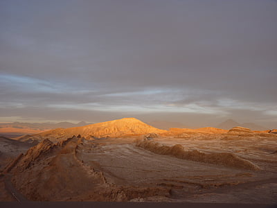 aerial view of desert under dark sky thumbnail