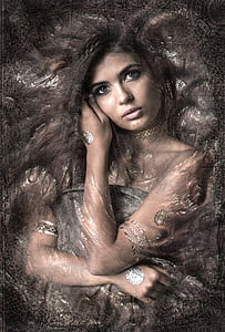photo of woman wearing brown dress thumbnail