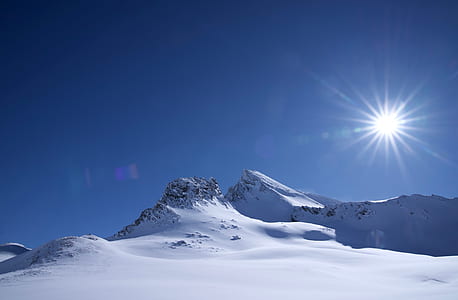 hills covered with snow thumbnail