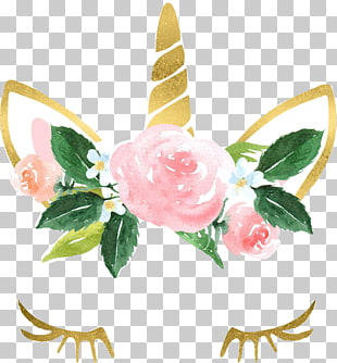 Unicorn Watercolor painting Watercolour Flowers, unicorn, pink, yellow, white, and green unicorn illustration PNG clipart
