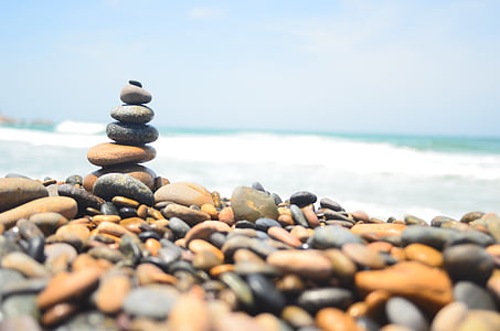 shallow focus photography of stones thumbnail