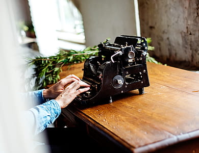 wood, person, hands, typing thumbnail