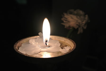 tealight candle on gray container thumbnail