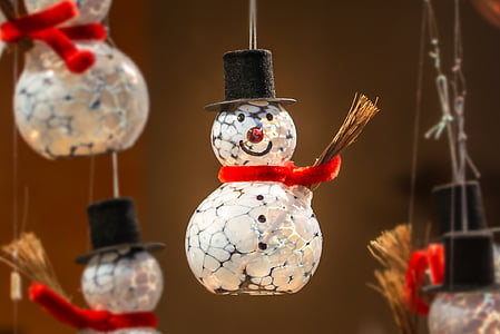 snowman hanging decors thumbnail
