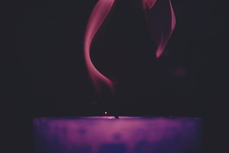 dark, smoke, candle, close-up thumbnail