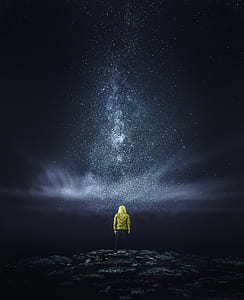 person in yellow bubble hoodie and black pants thumbnail