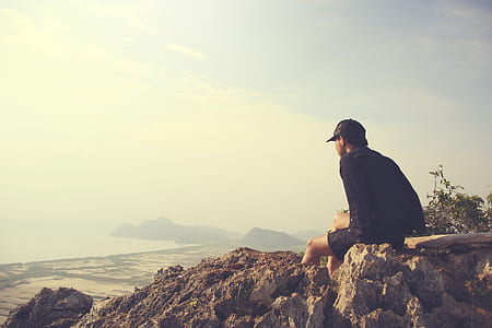 landscape, nature, man, person thumbnail