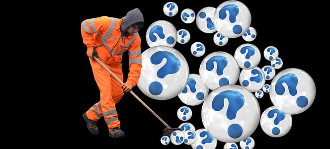 man wearing orange suit mopping question mark bobbles thumbnail
