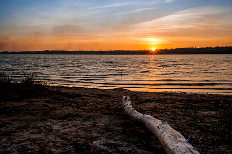 Sunset over the Lake in Ukraine thumbnail