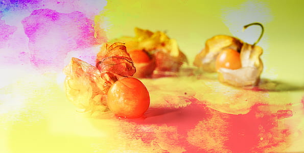 purple, yellow, and pink abstract painting thumbnail