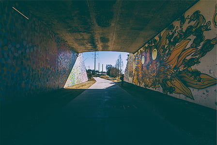 tunnel with graffiti thumbnail