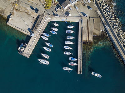 aerial photo of seaport thumbnail