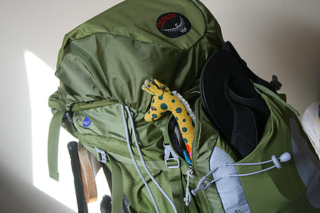 photo of green trek backpack thumbnail