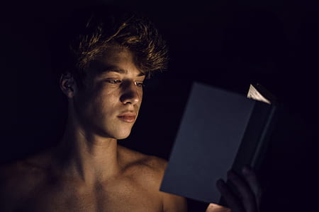 man reading book thumbnail