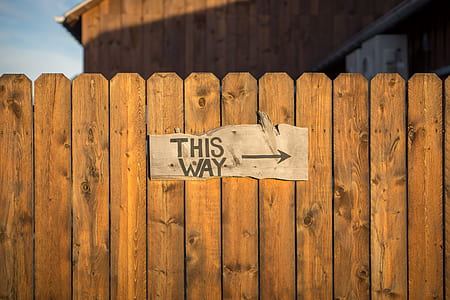 this way signage on fence thumbnail