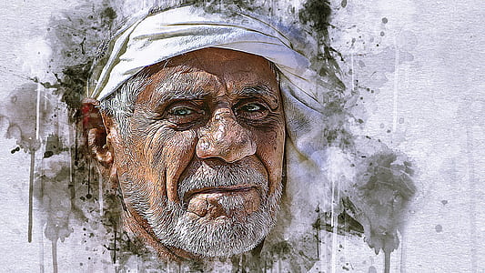 mans face digital wallpaper thumbnail