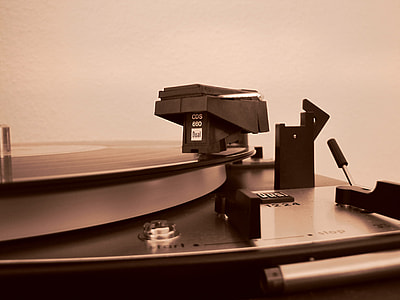 sepia photography of turntable thumbnail
