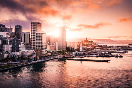 San Franciso Financial District Shore Evening Sunset thumbnail