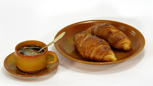 brown plate and teacup with saucer thumbnail