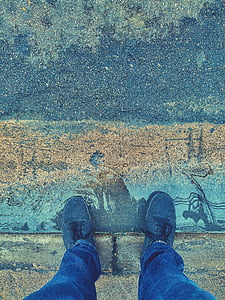 person in blue denim pants thumbnail