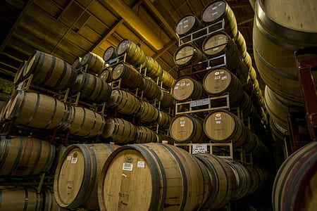 pile of wine barrels thumbnail