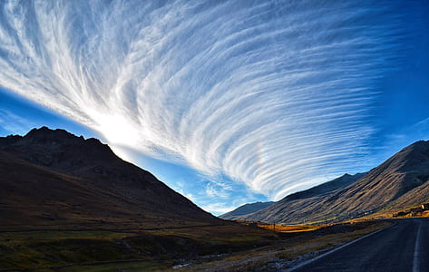 photo of mountain with stratus cloud thumbnail