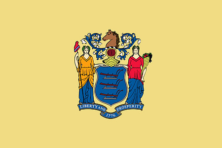 State flag of New Jersey thumbnail
