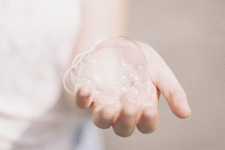 person holding bubble thumbnail
