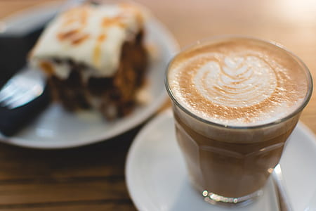 latte art on glass cup thumbnail
