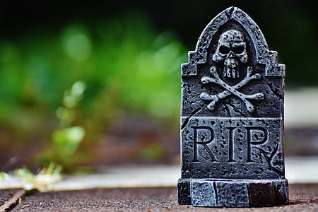focus photography of gray tombstone thumbnail