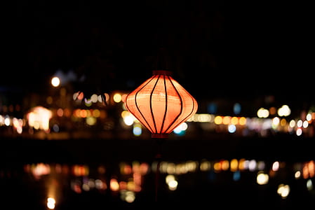 selective photo of a lighted lantern thumbnail