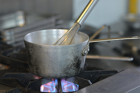 gray stainless steel sauce pot thumbnail