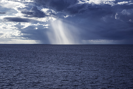 Rain on Lake Michigan at Newport State Park, Wisconsin thumbnail