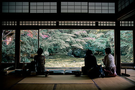 Three Woman Sitting on Floor thumbnail