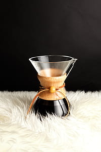 clear glass cup o fur textile thumbnail