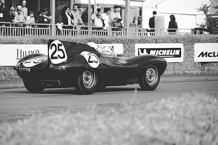 vintage black car grayscale photo thumbnail