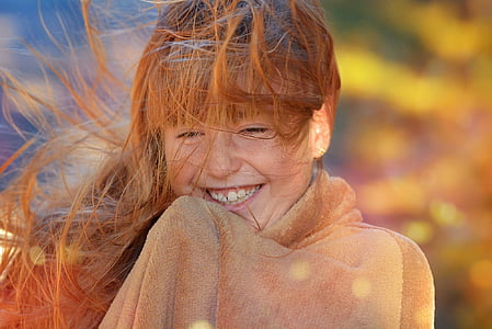 girl wearing brown towel thumbnail