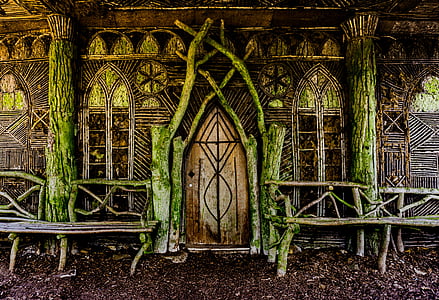 green and brown wooden house thumbnail
