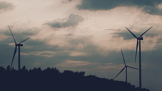 silhouette of windmills thumbnail
