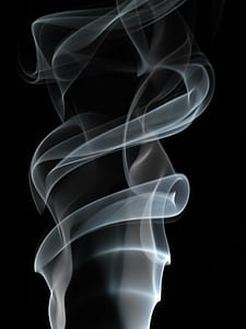 white smoke on black background thumbnail
